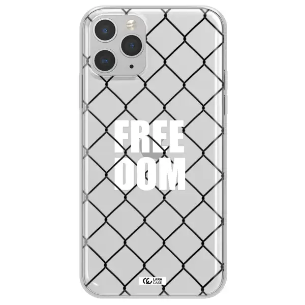 a close-up of a chain link fence Apple iPhone 11 pro max Clear TPU Case