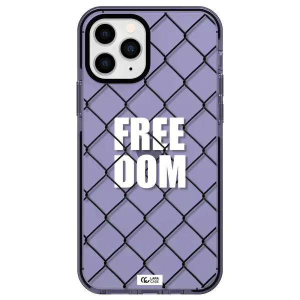 a close-up of a chain link fence Apple iPhone 11 pro max impact Lilac Case