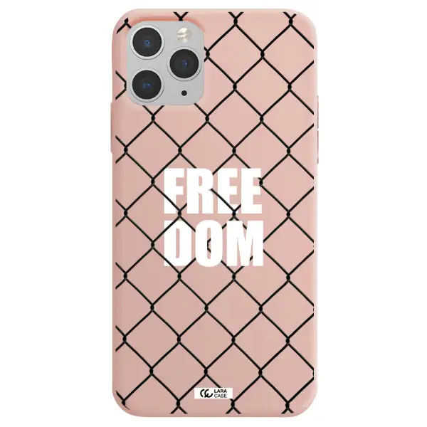 a close-up of a chain link fence Apple iPhone 11 pro max Silicone pastel pink Case