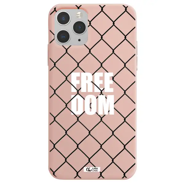 a close-up of a chain link fence Apple iPhone 11 pro Silicone pastel pink Case