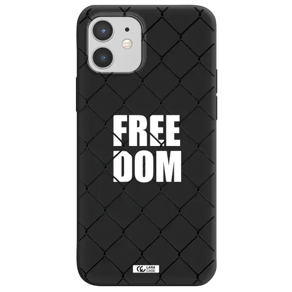 a close-up of a chain link fence Apple iPhone 12 mini Silicone black Case