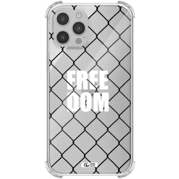 a close-up of a chain link fence Apple iPhone 12 pro Clear PC Case