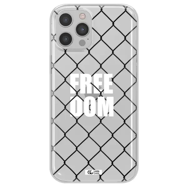 a close-up of a chain link fence Apple iPhone 12 pro Clear TPU Case
