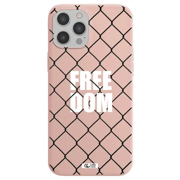 a close-up of a chain link fence Apple iPhone 12 pro max Silicone pastel pink Case