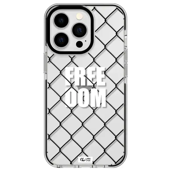 a close-up of a chain link fence Apple iPhone 13 Pro impact black border Case