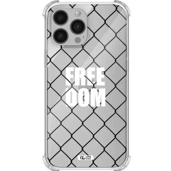 a close-up of a chain link fence Apple iPhone 13 Pro Max Clear PC Case