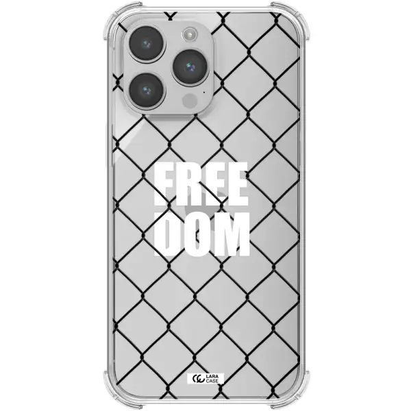 a close-up of a chain link fence Apple iPhone 14 pro Clear PC Case