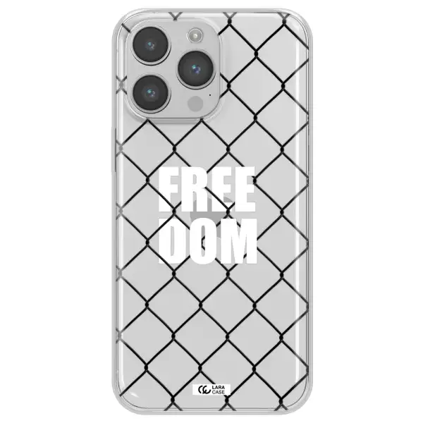 a close-up of a chain link fence Apple iPhone 14 pro max Clear TPU Case