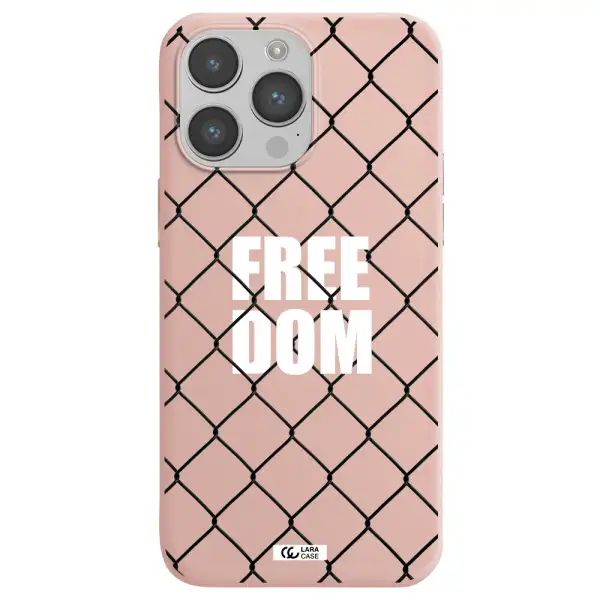 a close-up of a chain link fence Apple iPhone 14 pro max Silicone pastel pink Case