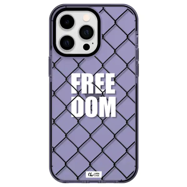 a close-up of a chain link fence Apple iPhone 15 Pro impact Lilac Case