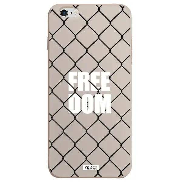 a close-up of a chain link fence Apple iPhone 6 plus Silicone Stone Case