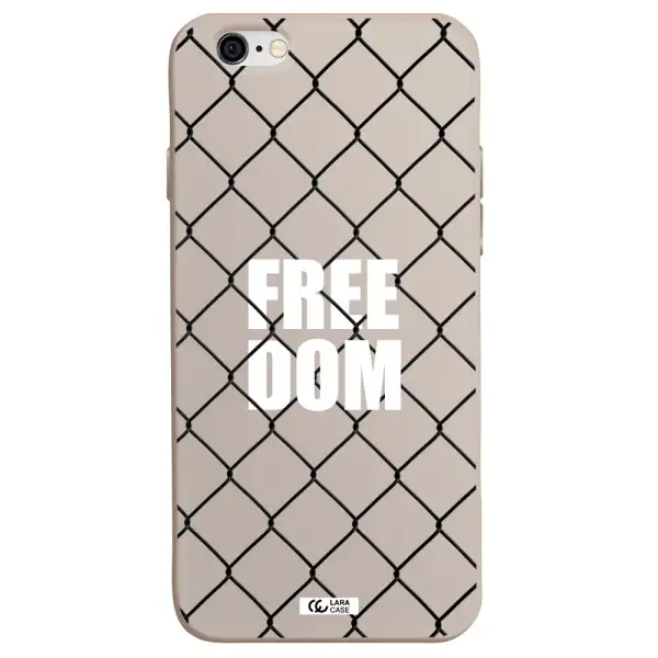 a close-up of a chain link fence Apple iPhone 6 Silicone Stone Case