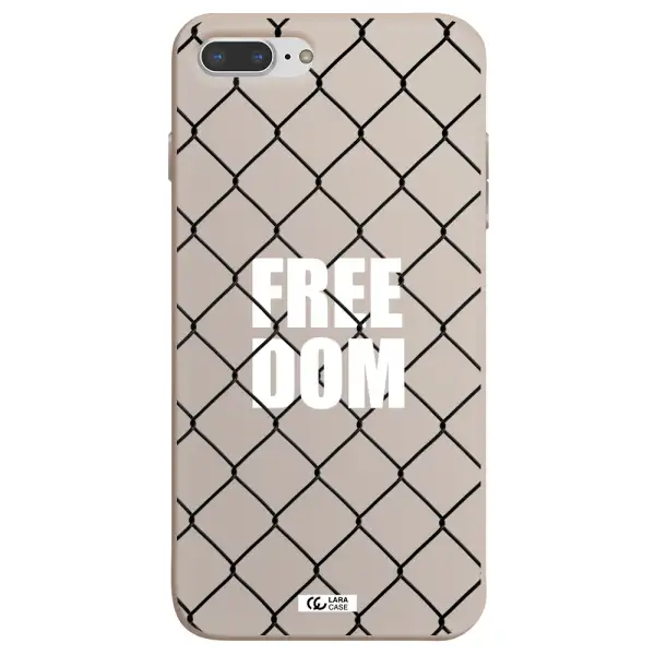 a close-up of a chain link fence Apple iPhone 7 plus Silicone Stone Case