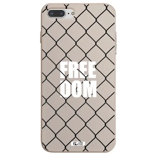 a close-up of a chain link fence Apple iPhone 8 plus Silicone Stone Case
