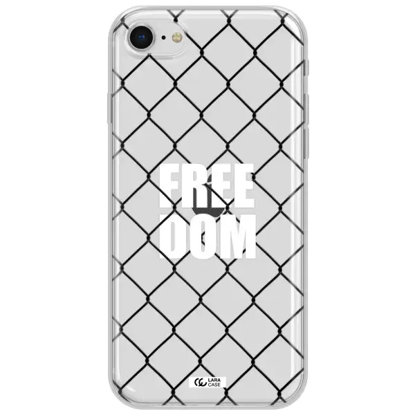 A Close-Up Of A Chain Link Fence Apple Iphone Se 2020 Clear Tpu Case