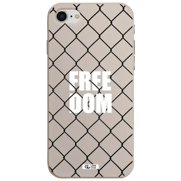 a close-up of a chain link fence Apple iPhone se 2020 Silicone Stone Case