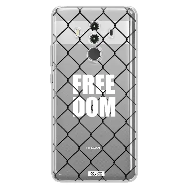 a close-up of a chain link fence Huawei Mate 10 Clear TPU Case