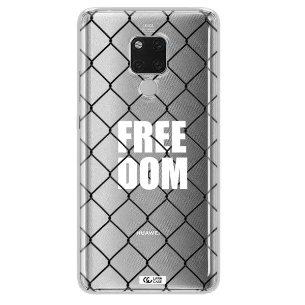 a close-up of a chain link fence Huawei Mate 20X Clear TPU Case