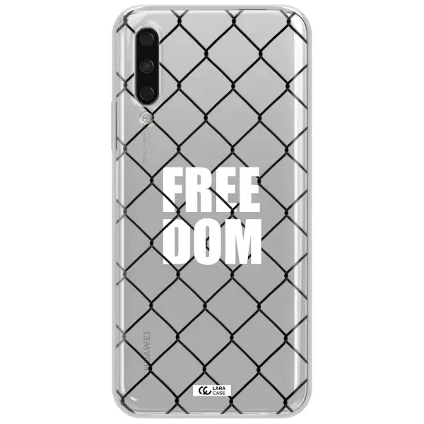 A Close-Up Of A Chain Link Fence Huawei Y9S Clear Tpu Case