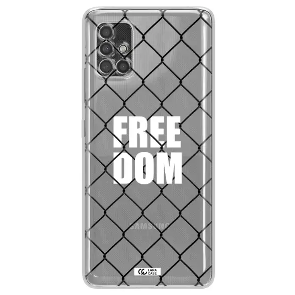 A Close-Up Of A Chain Link Fence Samsung A40S Clear Tpu Case