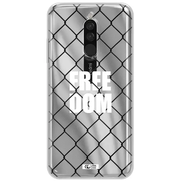 A Close-Up Of A Chain Link Fence Xiaomi Redmi 8 Clear Tpu Case