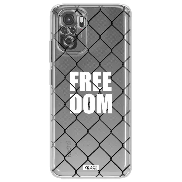 A Close-Up Of A Chain Link Fence Xiaomi Redmi Note 10S Clear Tpu Case