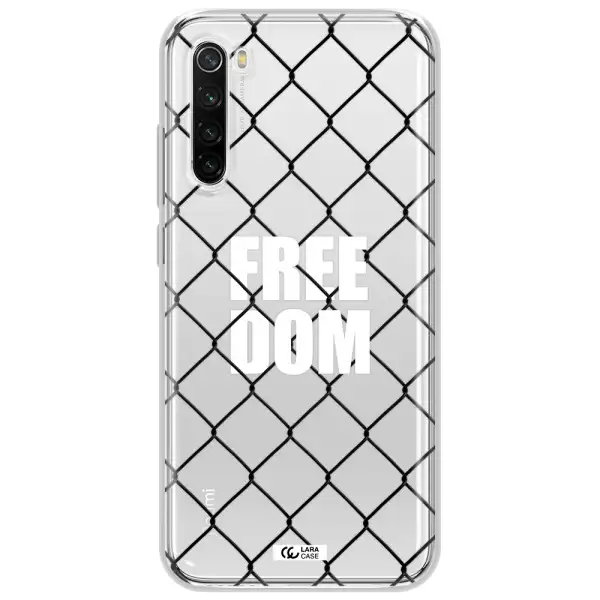 A Close-Up Of A Chain Link Fence Xiaomi Redmi Note 8T Clear Tpu Case