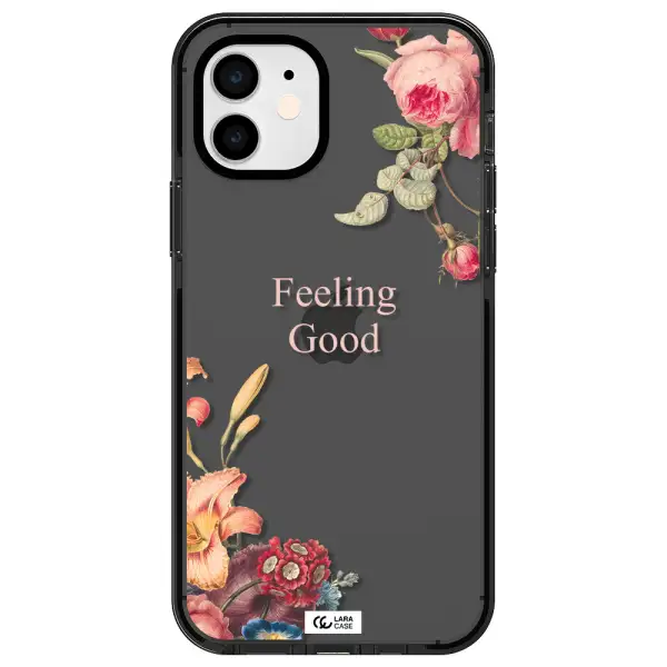 a close-up of flowers Apple iPhone 11 impact Smoke Black Case