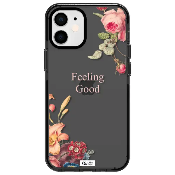 a close-up of flowers Apple iPhone 12 mini impact Smoke Black Case
