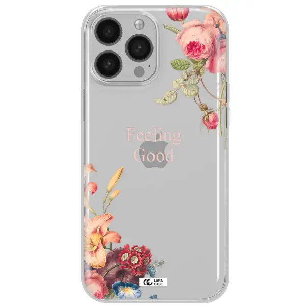 a close-up of flowers Apple iPhone 13 Pro Clear TPU Case