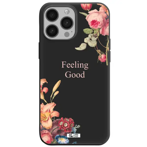 a close-up of flowers Apple iPhone 13 Pro Max Silicone black Case