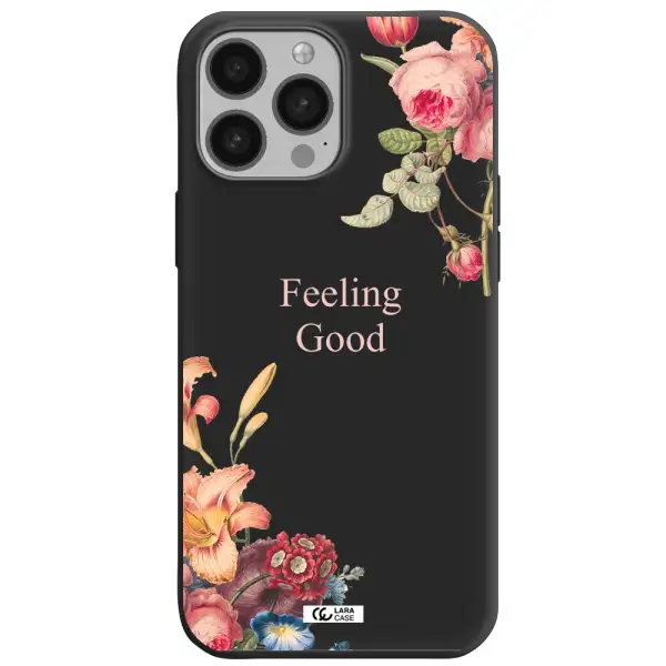 a close-up of flowers Apple iPhone 13 Pro Silicone black Case