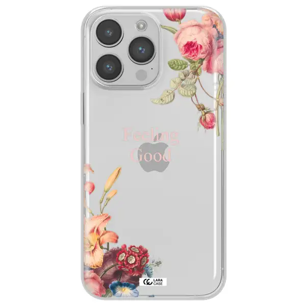 a close-up of flowers Apple iPhone 14 pro Clear TPU Case