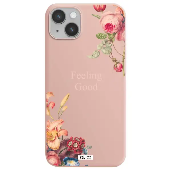 a close-up of flowers Apple iPhone 14 Silicone pastel pink Case