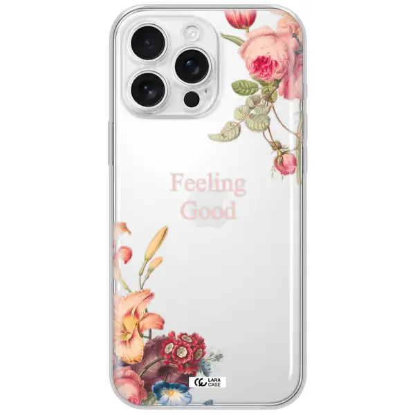 A Close-Up Of Flowers Apple Iphone 16 Pro Max Clear Tpu Case
