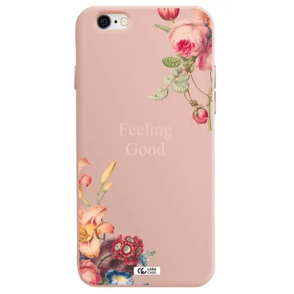 a close-up of flowers Apple iPhone 6 Silicone pastel pink Case