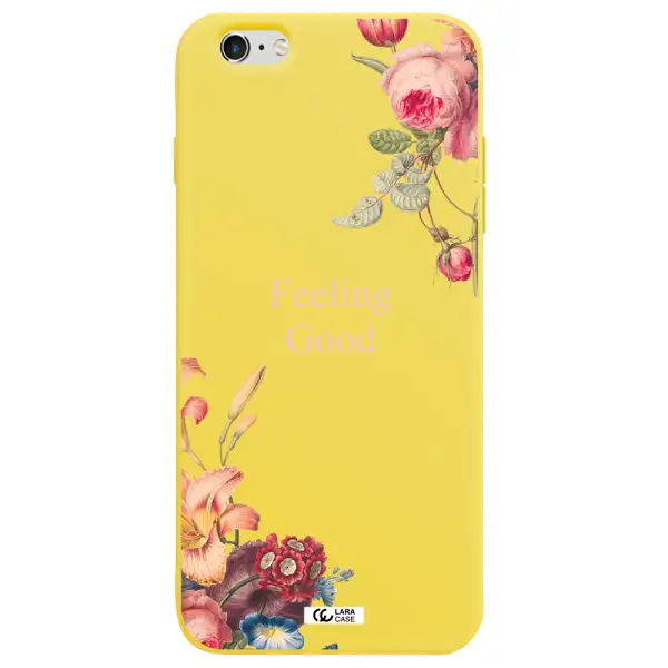 a close-up of flowers Apple iPhone 6S Silicone canary yellow Case