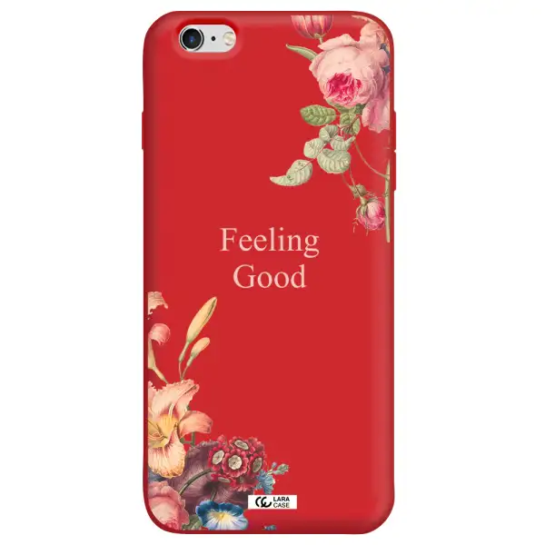 a close-up of flowers Apple iPhone 6S Silicone Imperial Red Case
