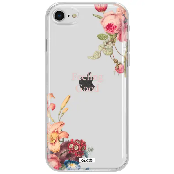 A Close-Up Of Flowers Apple Iphone Se 2020 Clear Tpu Case