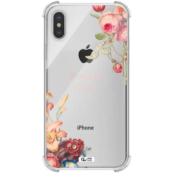 a close-up of flowers Apple iPhone XS Clear PC Case