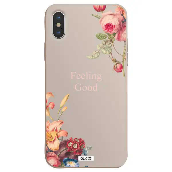 a close-up of flowers Apple iPhone XS Silicone Stone Case