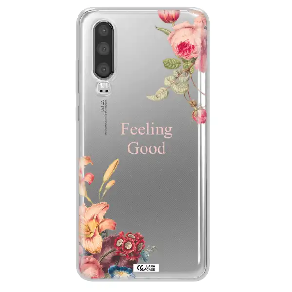 a close-up of flowers Huawei P30 Clear TPU Case