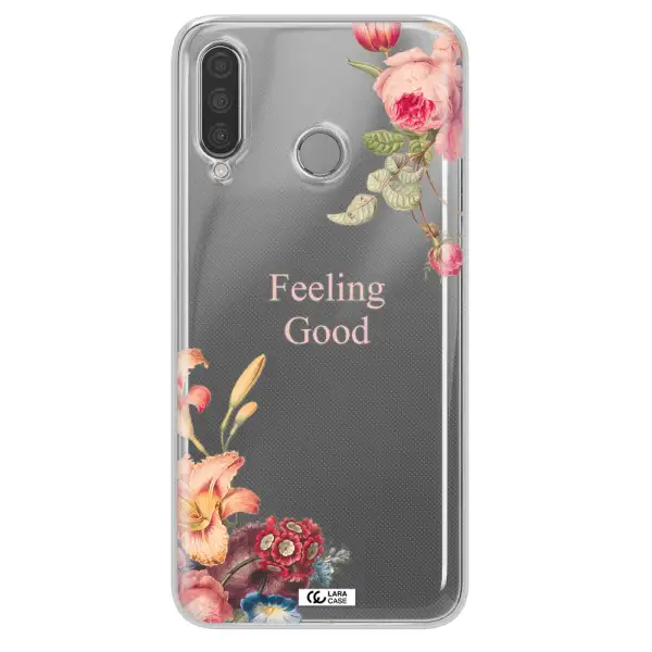 a close-up of flowers Huawei P30 Lite Clear TPU Case