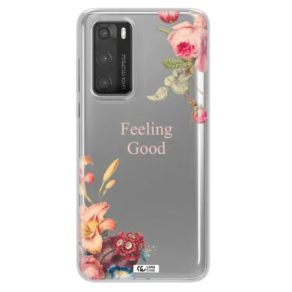 a close-up of flowers Huawei P40 Clear TPU Case