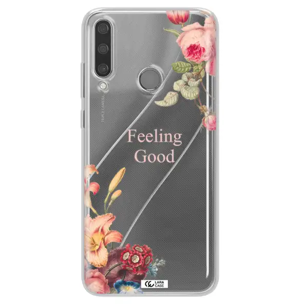a close-up of flowers Huawei Y6P Clear TPU Case