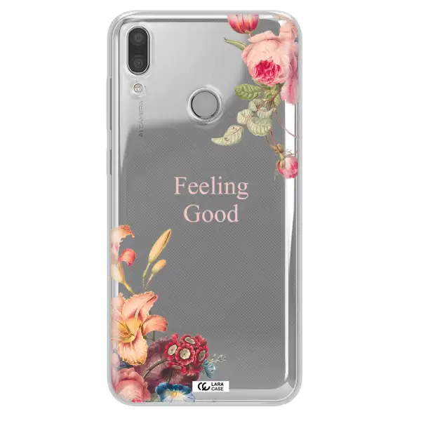 a close-up of flowers Huawei Y7 2019 Clear TPU Case