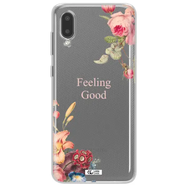a close-up of flowers Samsung A02 Clear TPU Case