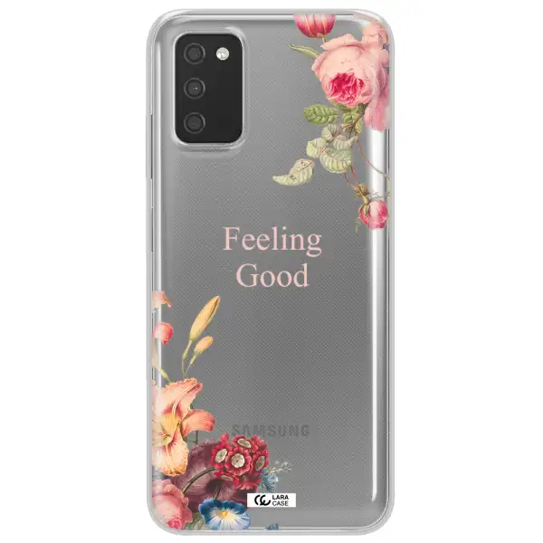 a close-up of flowers Samsung A03S Clear TPU Case