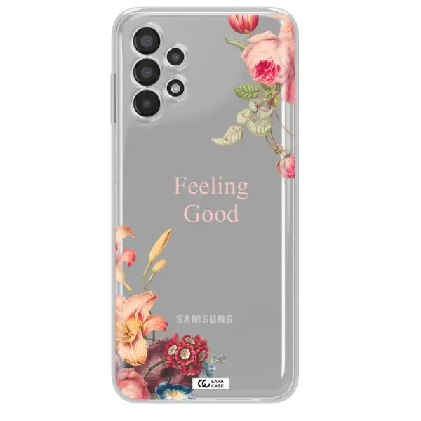 a close-up of flowers Samsung A13 Clear TPU Case