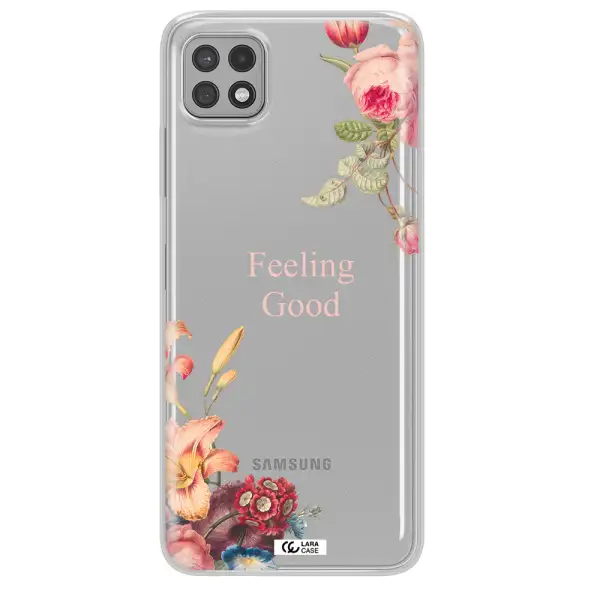 a close-up of flowers Samsung A22 5g Clear TPU Case